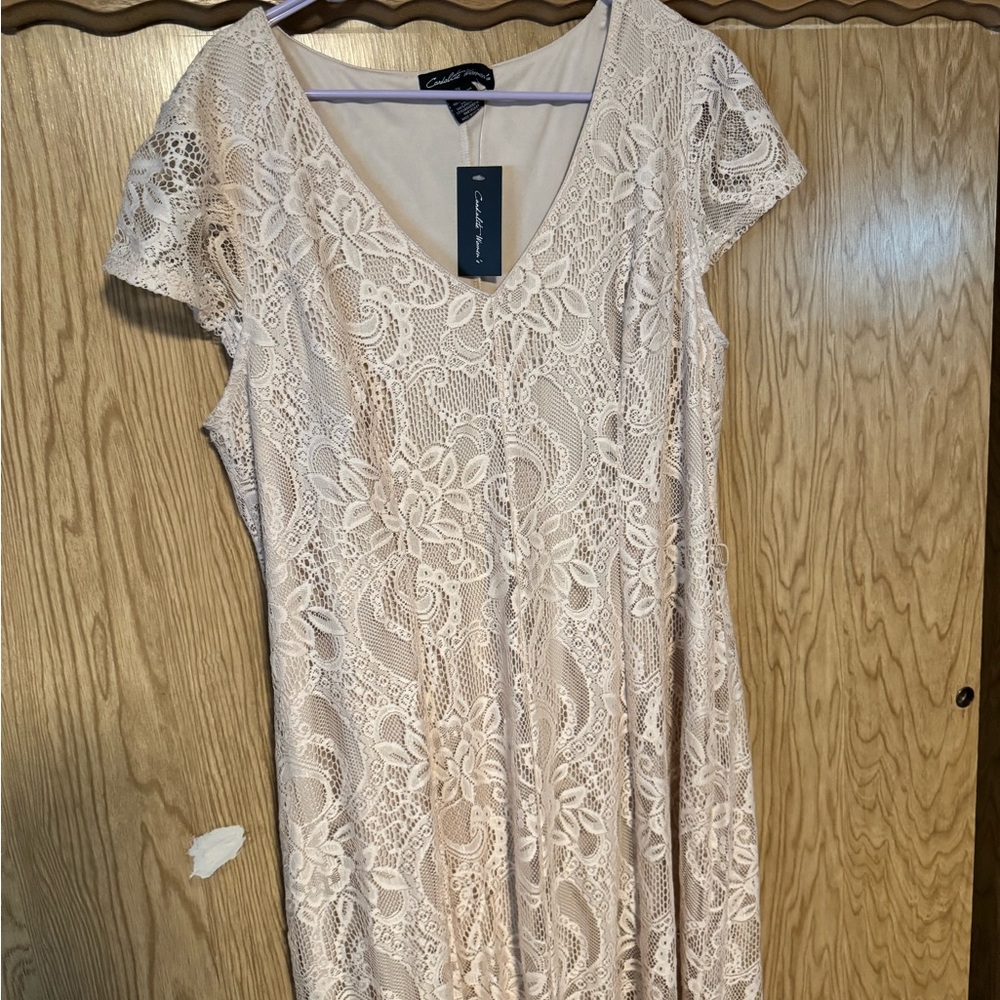 Women's Lace Dress - Cream